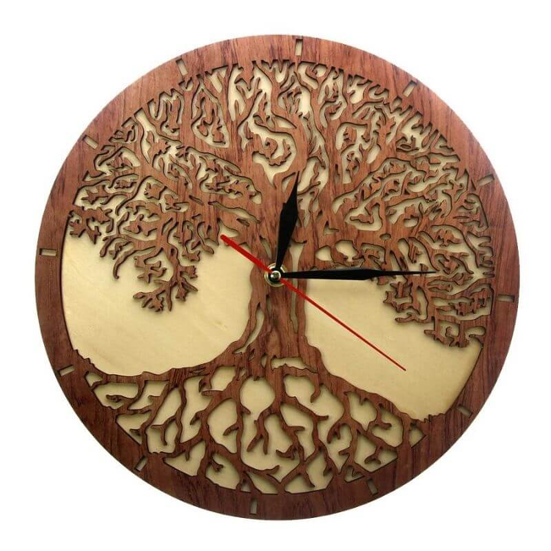 Wanduhr Holz